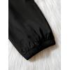 imageSweatyRocks Girls Elastic Waist Flap Pocket Cargo Pants Casual Solid Joggers PantsBlack