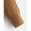 imageSweatyRocks Girls Long Sleeve Drop Shoulder V Neck Button Front Ribbed Knit Cardigan SweatersBrown