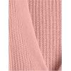 imageSweatyRocks Girls Long Sleeve Drop Shoulder V Neck Button Front Ribbed Knit Cardigan SweatersPink
