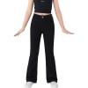 imageSweatyRocks Teen Girls High Waisted Straight Leg Ripped Jeans Washed Denim Pants with PocketsFlare Leg Black