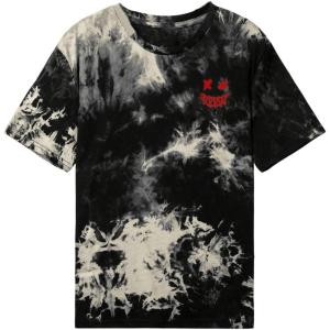 imageSweatyRocks Boys Graphic T Shirts Crewneck Short Sleeve Tie Dye Casual Tee TopBlack