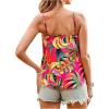imageSweatyRocks Womens V Neck Floral Print Cami Tank Top Sleeveless Blouse ShirtHot Pink