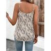imageSweatyRocks Womens V Neck Floral Print Cami Tank Top Sleeveless Blouse ShirtKhaki