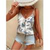 imageSweatyRocks Womens V Neck Floral Print Cami Tank Top Sleeveless Blouse ShirtMulticolor