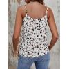 imageSweatyRocks Womens V Neck Floral Print Cami Tank Top Sleeveless Blouse ShirtWhite and Black