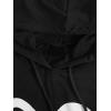 imageSweatyRocks Womens Heart Printed Tank Tops Sleeveless Drawstring Summer Hooded Tops for ExerciseBlack