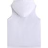 imageSweatyRocks Womens Heart Printed Tank Tops Sleeveless Drawstring Summer Hooded Tops for ExerciseWhite