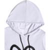 imageSweatyRocks Womens Heart Printed Tank Tops Sleeveless Drawstring Summer Hooded Tops for ExerciseWhite