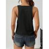 imageSweatyRocks Womens Tank Tops V Neck Sleeveless Casual Summer Loose Crop Cami TopsBlack
