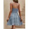 imageSweatyRocks Womens Boho Floral Print Spaghetti Strap Cami Dress Casual Flare Short DressesDusty Blue