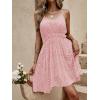 imageSweatyRocks Womens Boho Floral Print Spaghetti Strap Cami Dress Casual Flare Short DressesDusty Pink
