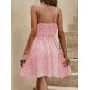 imageSweatyRocks Womens Boho Floral Print Spaghetti Strap Cami Dress Casual Flare Short DressesDusty Pink