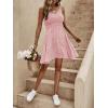 imageSweatyRocks Womens Boho Floral Print Spaghetti Strap Cami Dress Casual Flare Short DressesDusty Pink