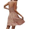 imageSweatyRocks Womens Boho Floral Print Spaghetti Strap Cami Dress Casual Flare Short DressesOrange