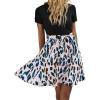 imageSweatyRocks Womens Graphic Short Sleeve Belted Mini Dress A Line Flared Skater DressesBlack Pink Blue