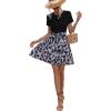 imageSweatyRocks Womens Graphic Short Sleeve Belted Mini Dress A Line Flared Skater DressesBlack Purple