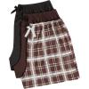 imageSweatyRocks Womens 3 Pack Plus Size Pajama Shorts Elastic High Waisted Lounge Sleep ShortsBlack and Brown