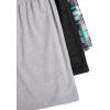 imageSweatyRocks Womens 3 Pack Plus Size Pajama Shorts Elastic High Waisted Lounge Sleep ShortsGrey Black Plaid
