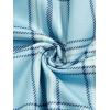 imageSweatyRocks Womens 3 Pack Plus Size Pajama Shorts Elastic High Waisted Lounge Sleep ShortsGrey and Blue