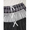 imageSweatyRocks Womens 3 Pack Plus Size Pajama Shorts Elastic High Waisted Lounge Sleep ShortsMulticolor