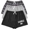 imageSweatyRocks Womens 3 Pack Plus Size Pajama Shorts Elastic High Waisted Lounge Sleep ShortsMulticolor