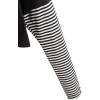 imageSweatyRocks Womens Color Block Butterfly Print Striped Long Sleeve Crop Top T ShirtPlain Black