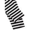 imageSweatyRocks Womens Color Block Butterfly Print Striped Long Sleeve Crop Top T ShirtWhite Skull