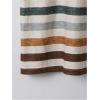 imageSweatyRocks Womens Colorful Striped Drop Shoulder T Shirts V Neck Short Sleeve Retro Tee TopsBrown