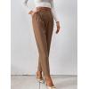imageSweatyRocks Womens Elegant High Waist Solid Long Pants Office TrousersCemel