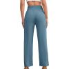 imageSweatyRocks Womens Elegant High Waist Solid Long Pants Office TrousersDusty Blue