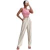 imageSweatyRocks Womens Elegant High Waist Solid Long Pants Office TrousersSolid Apricot