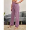 imageSweatyRocks Womens Elegant High Waist Solid Long Pants Office TrousersSolid Purple