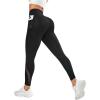 imageSweatyRocks Womens High Waist Mesh Yoga Capris Tummy Control Workout Athletic Running Capri Leggings with Side PocketsBlack