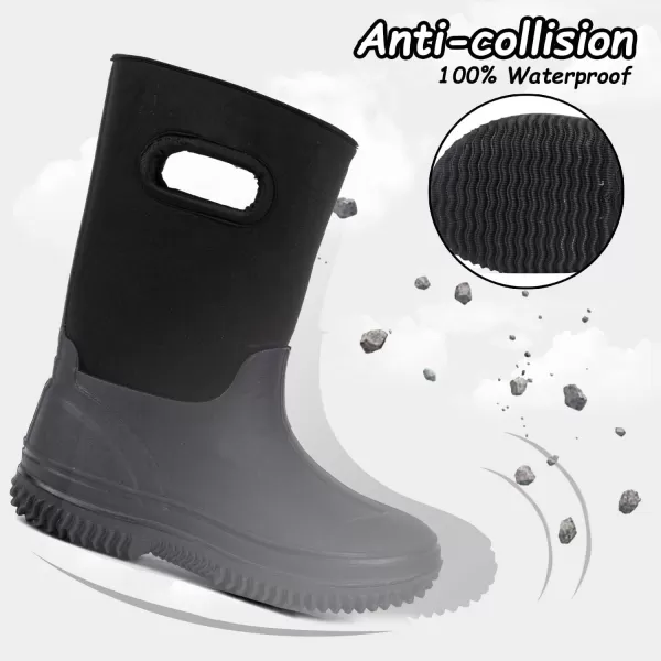 Outee Toddler Kids Warm Waterproof Neoprene Rain Boots