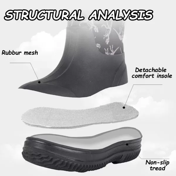 Outee Toddler Kids Warm Waterproof Neoprene Rain Boots