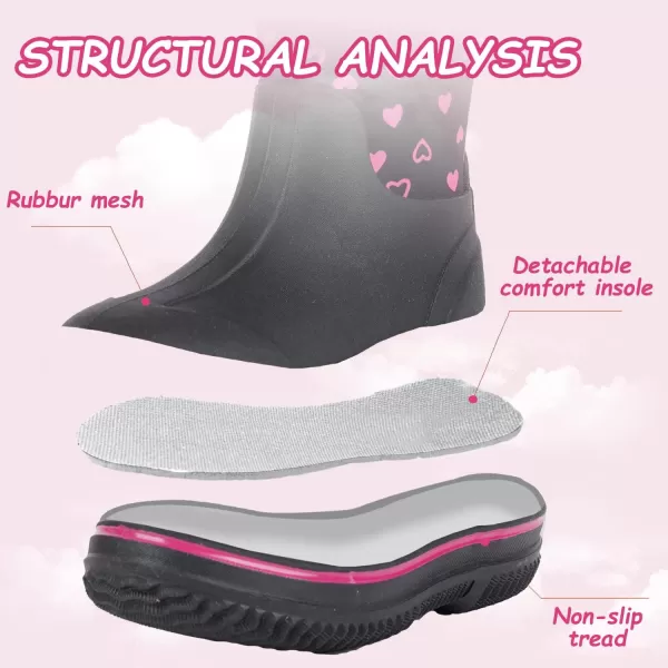 Outee Toddler Kids Warm Waterproof Neoprene Rain Boots