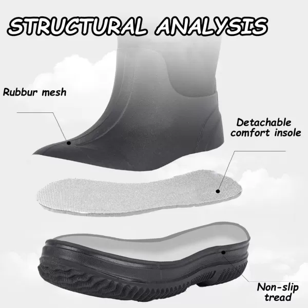 Outee Toddler Kids Warm Waterproof Neoprene Rain Boots