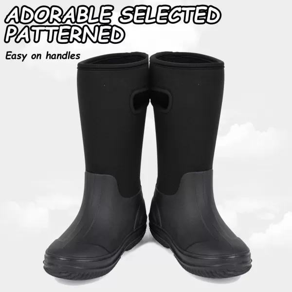 Outee Toddler Kids Warm Waterproof Neoprene Rain Boots