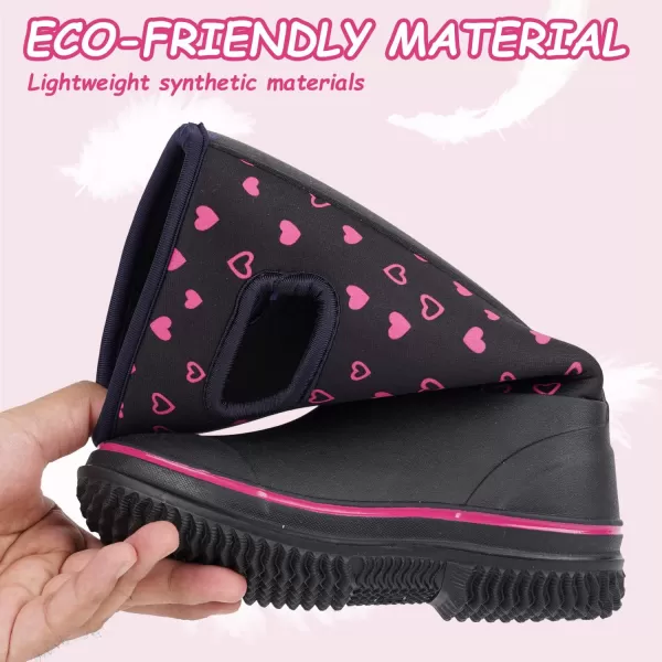 Outee Toddler Kids Warm Waterproof Neoprene Rain Boots
