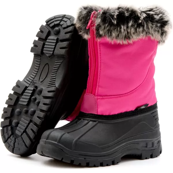 Outee Toddler Kids Winter Outdoor Waterproof FAUX FUR Snow Boots Age 2-10