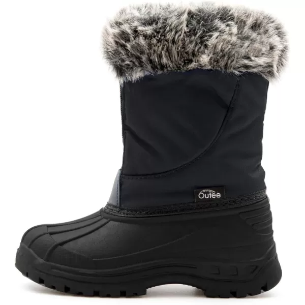 Outee Toddler Kids Winter Outdoor Waterproof FAUX FUR Snow Boots Age 2-10