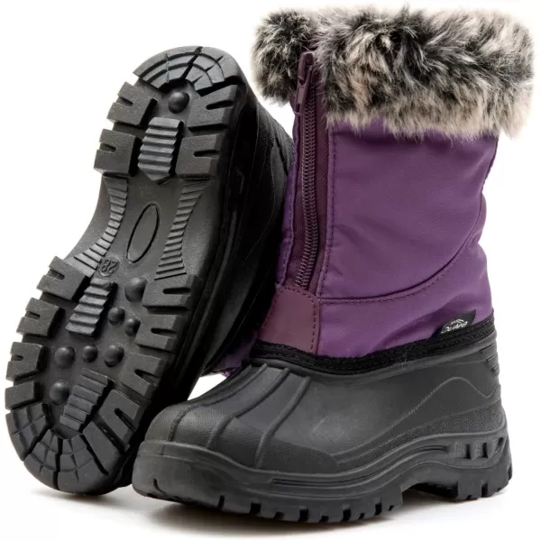 Outee Toddler Kids Winter Outdoor Waterproof FAUX FUR Snow Boots Age 2-10