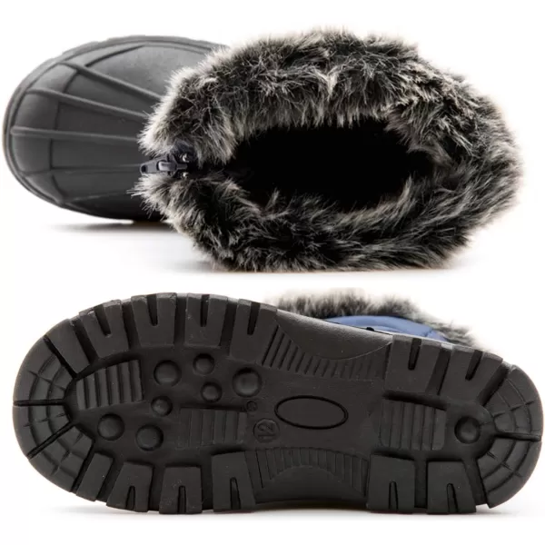 Outee Toddler Kids Winter Outdoor Waterproof FAUX FUR Snow Boots Age 2-10