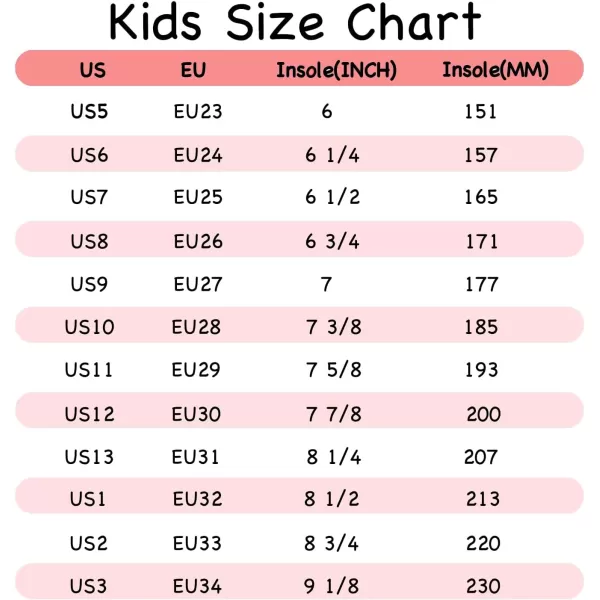 Toandon Girls Boys Kids Lightwight Breathable Athletic Sport Sneakers