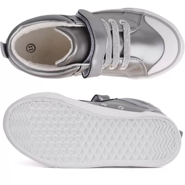 Toandon Kids Adorable Fashion High Top Casual Canvas Sneakers