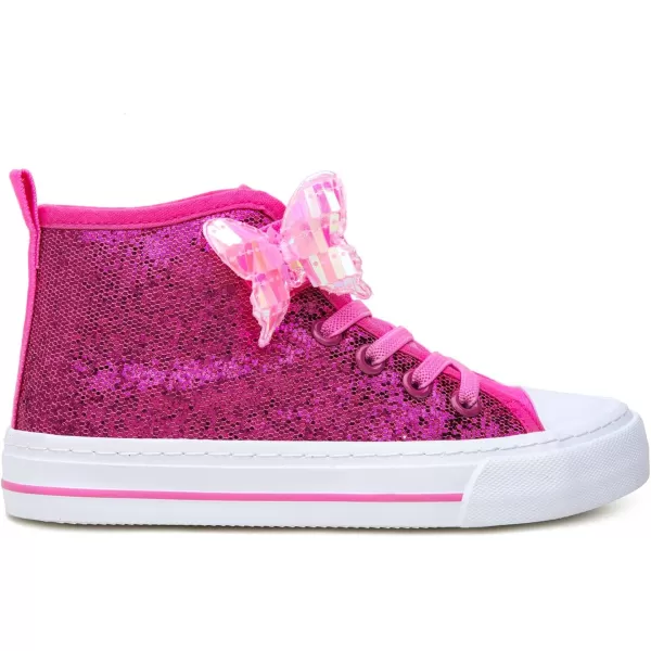 Toandon Kids Adorable Fashion High Top Casual Canvas Sneakers
