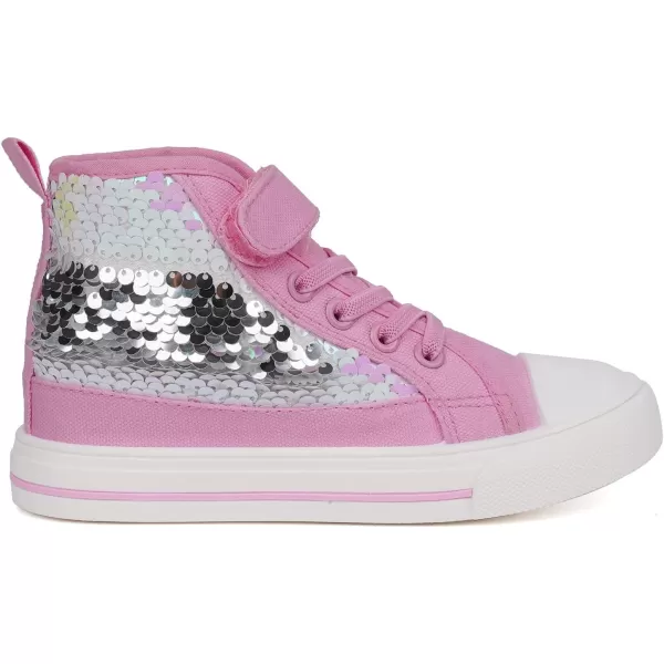 Toandon Kids Adorable Fashion High Top Casual Canvas Sneakers