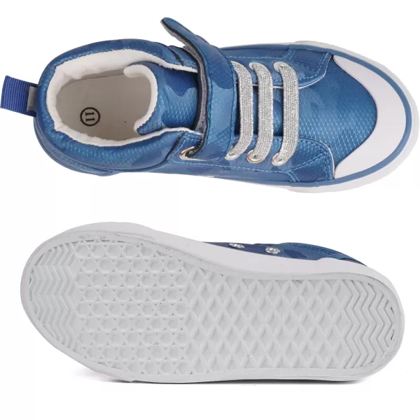 Toandon Kids Adorable Fashion High Top Casual Canvas Sneakers