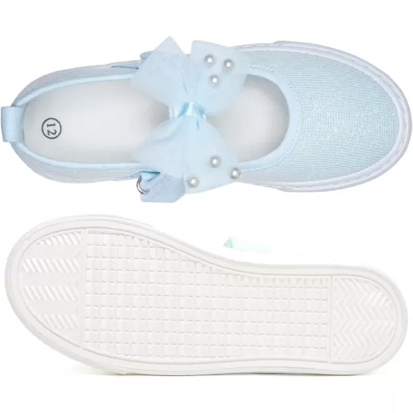 Toandon Toddler Girls Sparkle Glitter Flats Sneakers Age 3-10