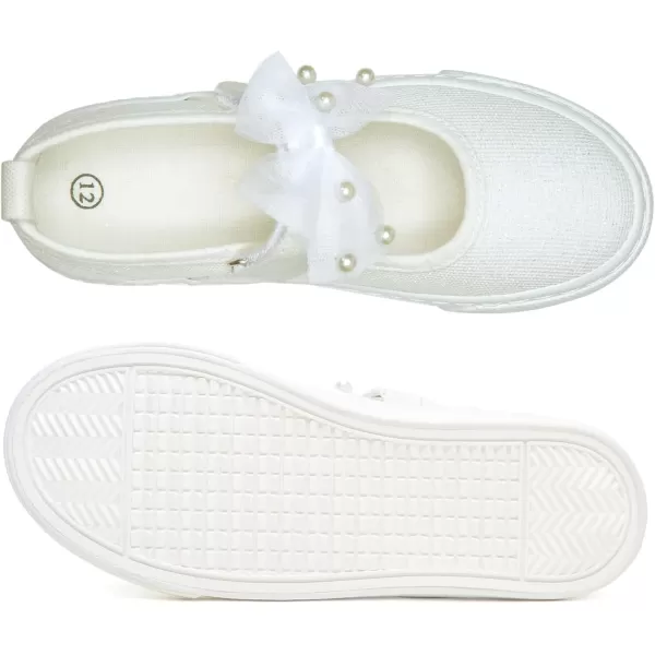 Toandon Toddler Girls Sparkle Glitter Flats Sneakers Age 3-10